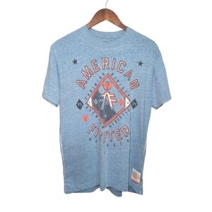 American Fighter Blue Graphic Short Sleeve T-Shirt